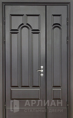 Фото №2 «Элитная входная дверь темная из массива для коттеджа окрас венге№27»