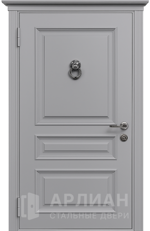 Фото «Металлическая дверь со стеклом для загородного дома №451»